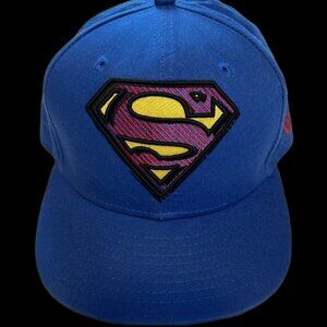Vintage New Era Superman Small-Medium SnapBack Hat - Rare DC Comics Hat